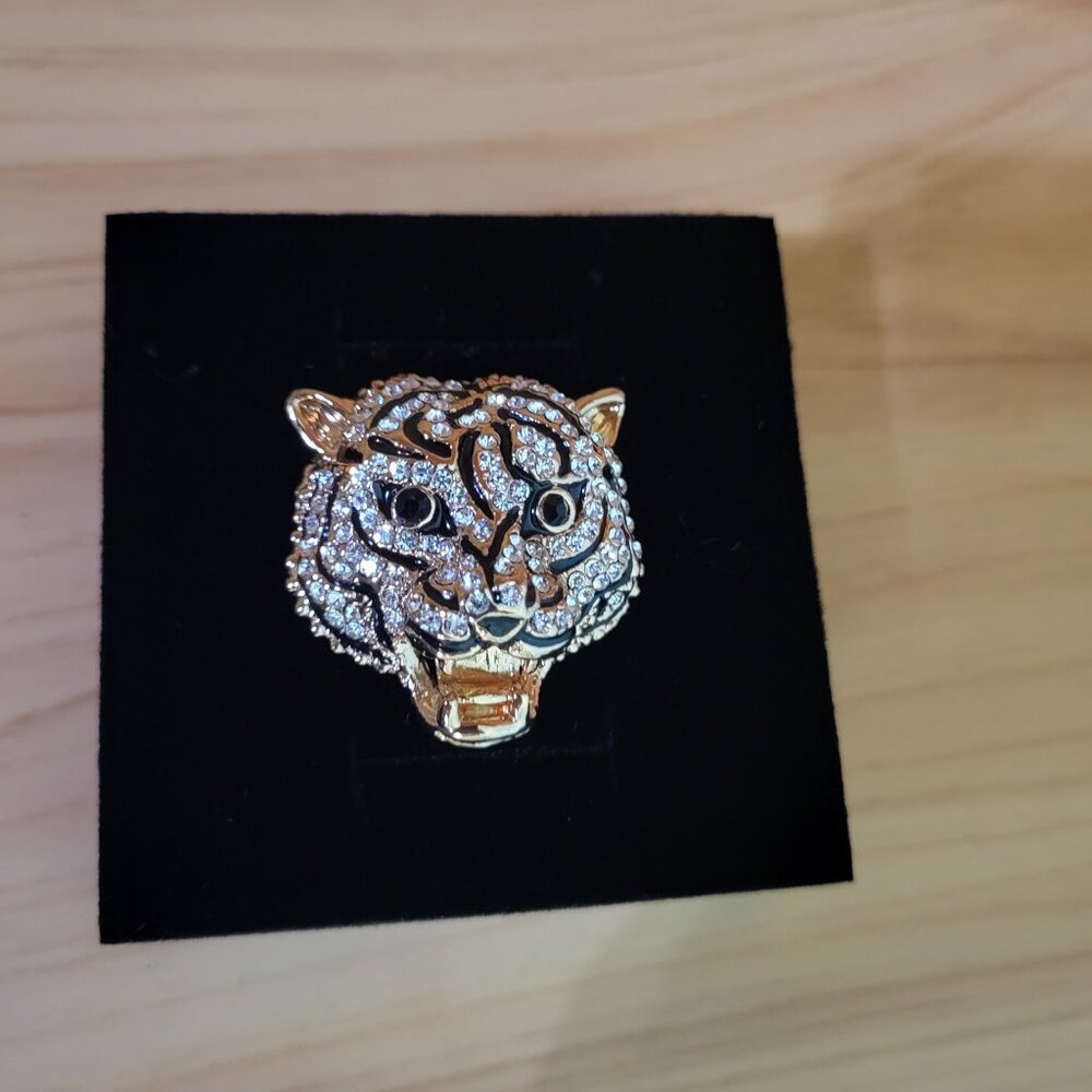 Tiger Ring - Cocktail Ring - Statement Ring - image 3